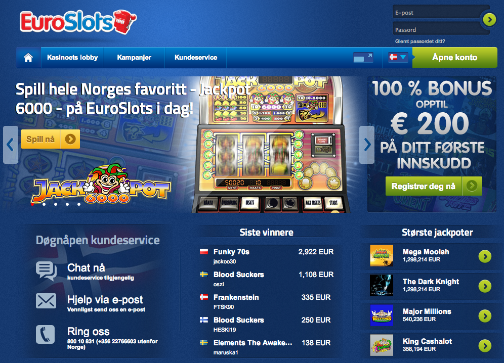Euroslots Casino Norsk